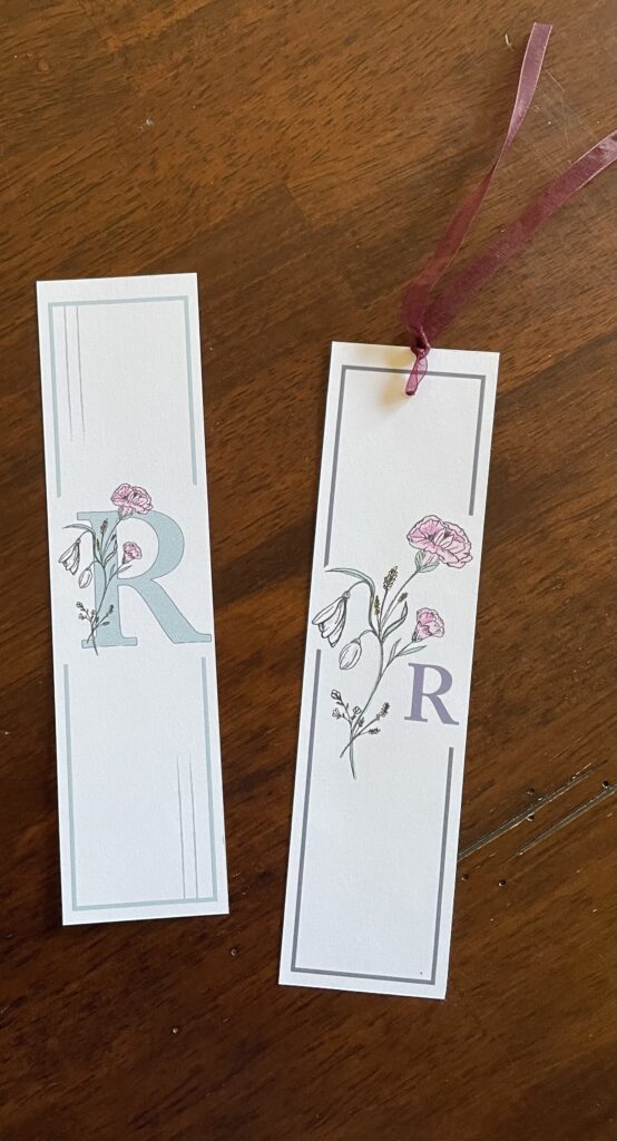 Photo of Custom Drawn Floral Bookmarks